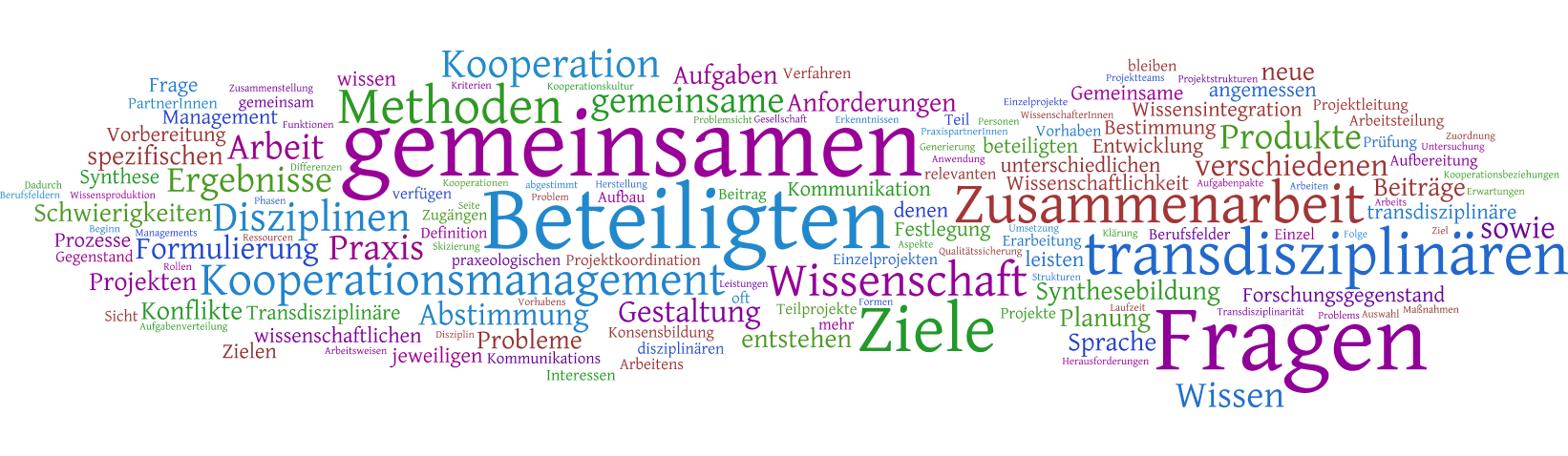 Anforderungen für transdisziplinäre Projekte